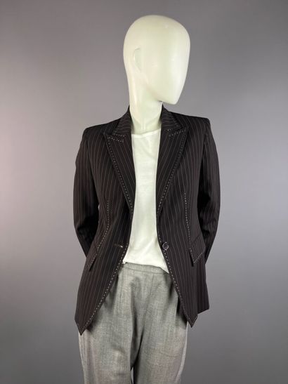 GEORGES RECH Synonyme- Veste tailleur marron...
