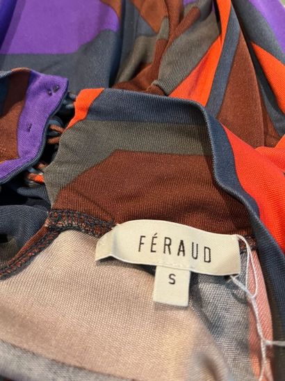 FERAUD / ESCADA- Blouse en jersey géométrique...