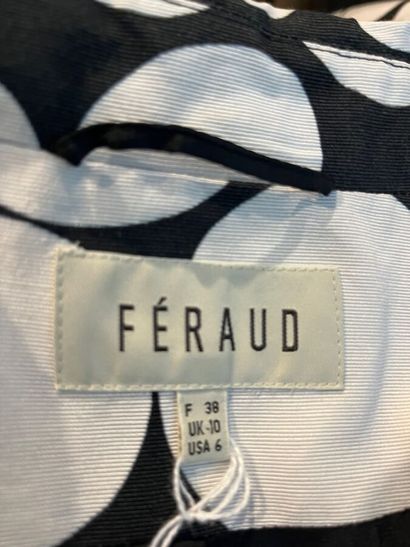LOUIS FERAUD - Veste longue croisée en coton...