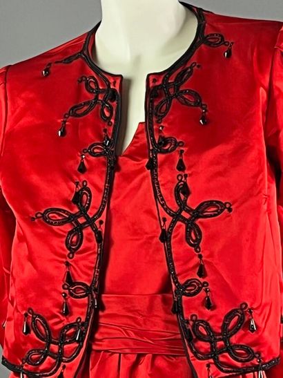 CHARLES SLUCK - Robe du soir et boléro en...