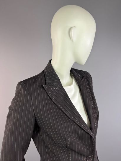 GEORGES RECH Synonyme- Veste tailleur marron...