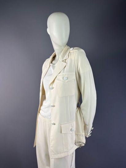 GEORGES RECH - Ensemble pantalon en crêpe...
