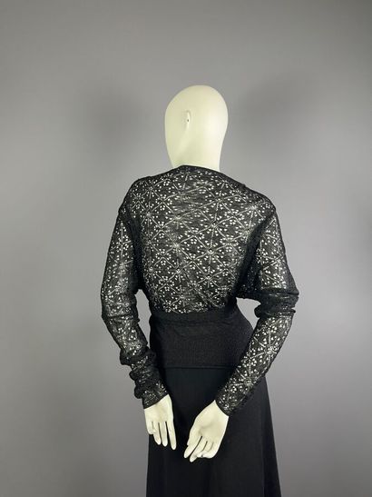FERAUD / CHACOK - Top en dentelle et lurex...