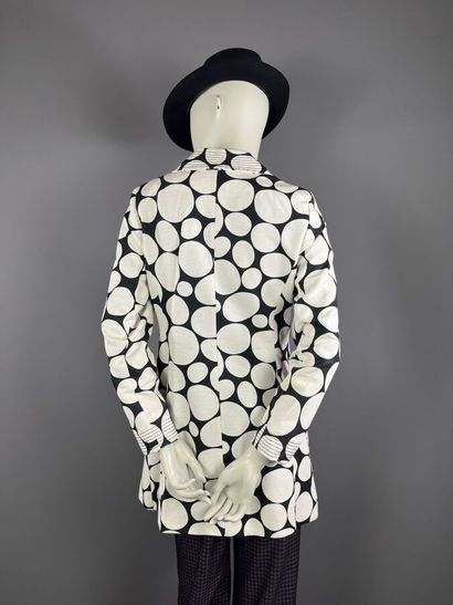LOUIS FERAUD - Veste longue croisée en coton...