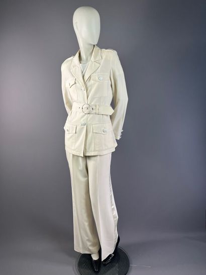 GEORGES RECH - Ensemble pantalon en crêpe...