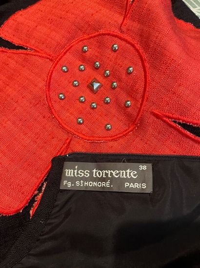 MISS TORRENTE - Maxi dress noire à décor...