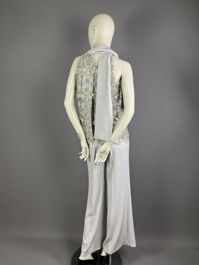 HÉLÈNE GAINVILLE -Ensemble pantalon gris...
