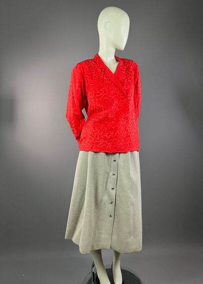 COURRÈGES / SAINT LAURENT Rive-Gauche - Blouse...
