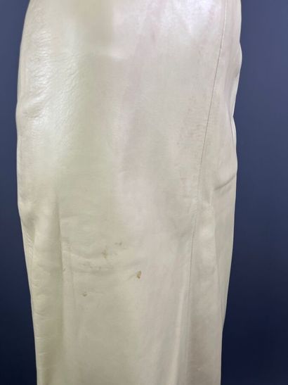 HERMÈS Sport Paris - jupe en cuir d'agneau...