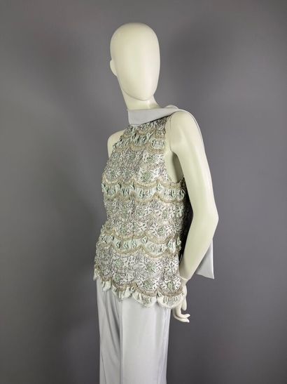 HÉLÈNE GAINVILLE -Ensemble pantalon gris...