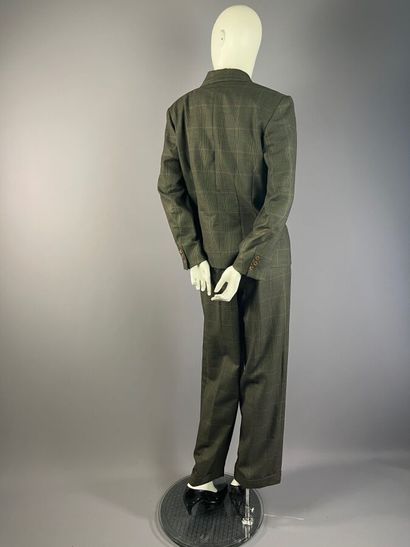 INFINITIF - Tailleur pantalon en laine vert...