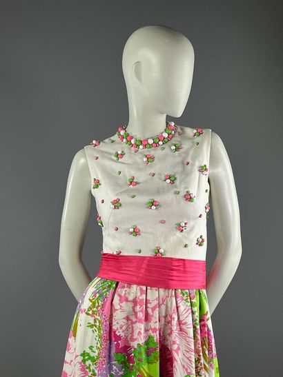 CLAUDE RIHA Cannes - Robe longue en coton...