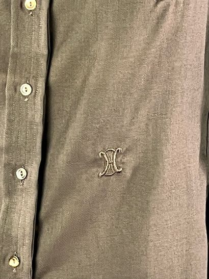 CELINE Paris - Blouse en laine marron - Années...