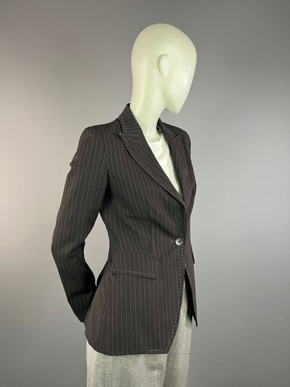GEORGES RECH Synonyme- Veste tailleur marron...