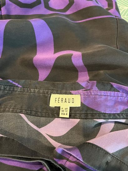FERAUD X 2 - Blouse et débardeur en soie...