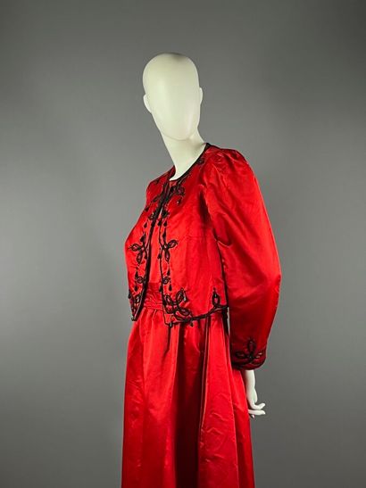 CHARLES SLUCK - Robe du soir et boléro en...