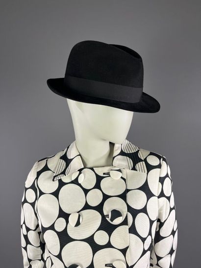 LOUIS FERAUD - Veste longue croisée en coton...