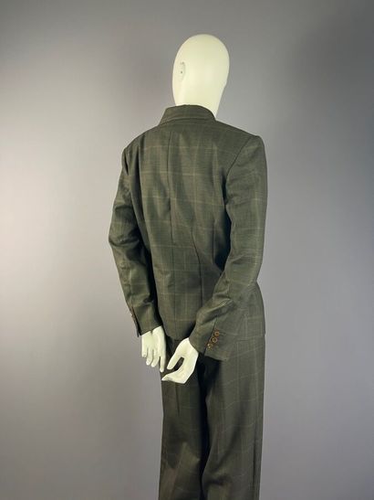 INFINITIF - Tailleur pantalon en laine vert...
