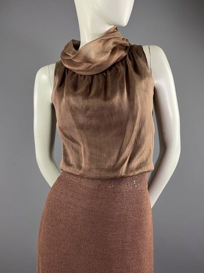 Années 90 - robe du soir en mousseline de...