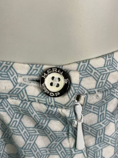 HERMÈS Paris - Ensemble jupe d'été en coton...