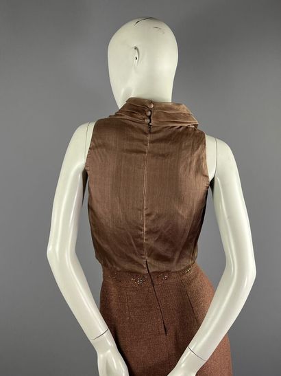 Années 90 - robe du soir en mousseline de...