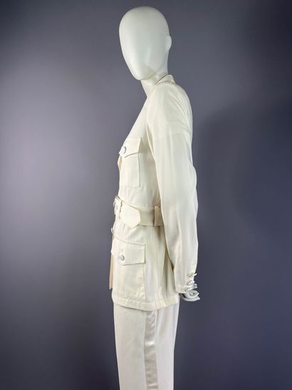GEORGES RECH - Ensemble pantalon en crêpe...