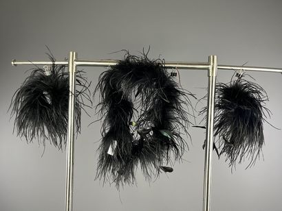Sans griffe - Parure en plumes d'autruche...