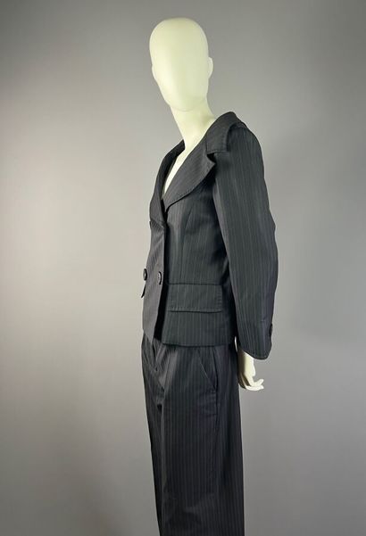 GEORGES RECH - Tailleur pantalon en laine...