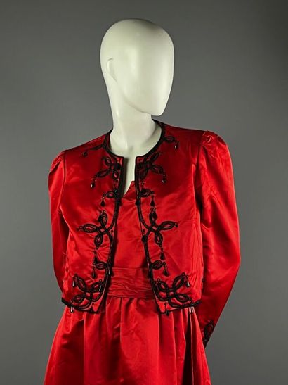 CHARLES SLUCK - Robe du soir et boléro en...