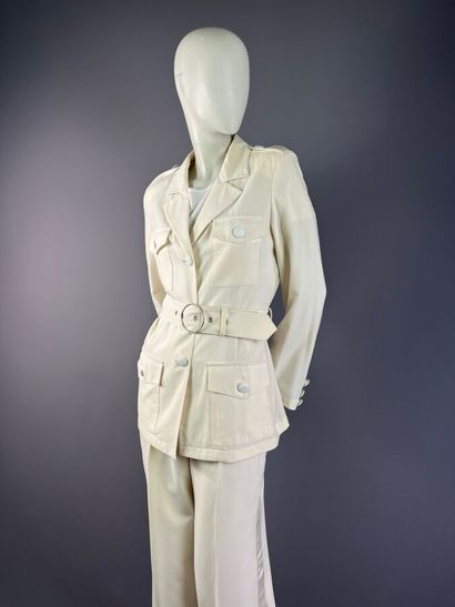 GEORGES RECH - Ensemble pantalon en crêpe...