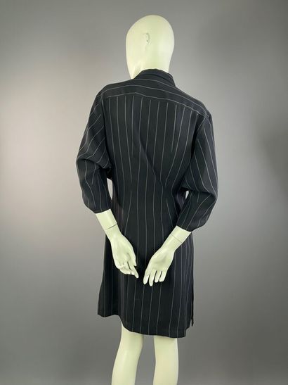 GEORGES RECH Synonyme- robe noire et rayures...