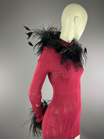 Sans griffe - Parure en plumes d'autruche...