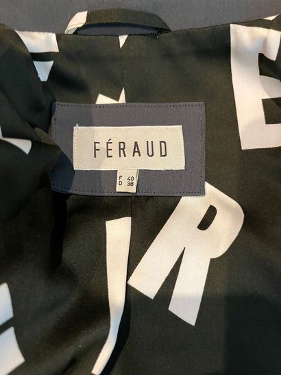 FERAUD - Tailleur pantalon en jersey gris-vert...