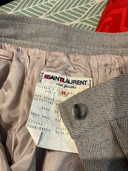COURRÈGES / SAINT LAURENT Rive-Gauche - Blouse...