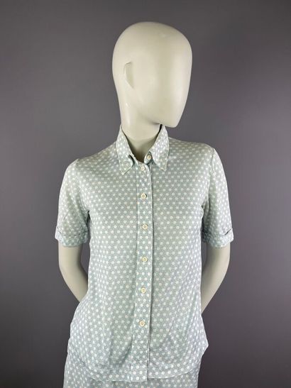 HERMÈS Paris - Ensemble jupe d'été en coton...