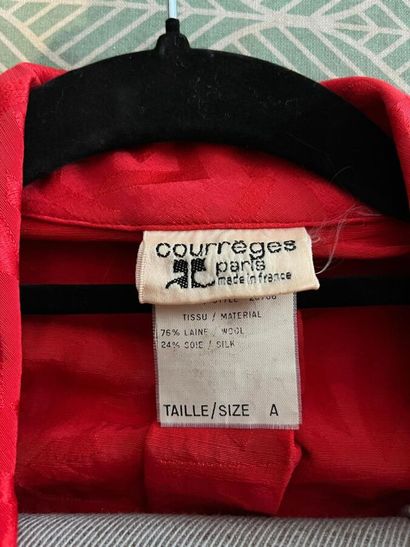 COURRÈGES / SAINT LAURENT Rive-Gauche - Blouse...