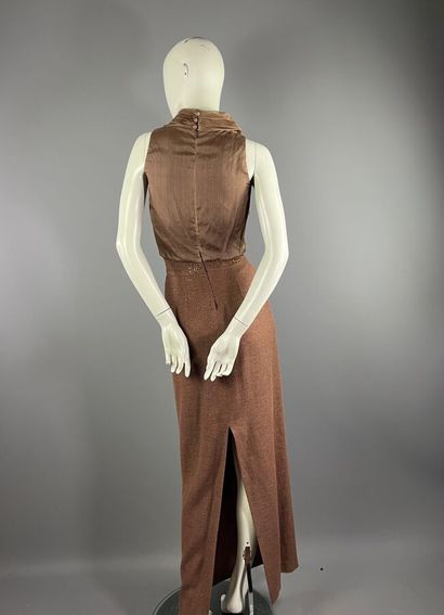 Années 90 - robe du soir en mousseline de...