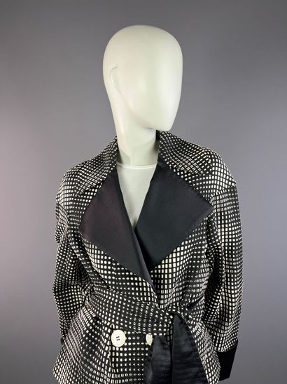 ESCADA - Veste croisée en tissage cinétique...