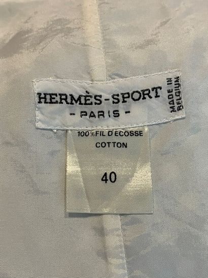 HERMÈS Paris - Ensemble jupe d'été en coton...