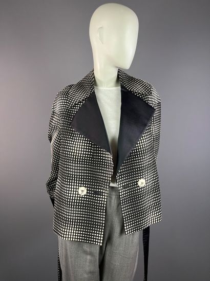 ESCADA - Veste croisée en tissage cinétique...