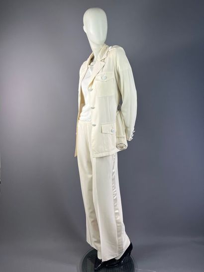 GEORGES RECH - Ensemble pantalon en crêpe...