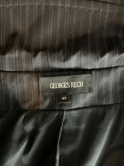 GEORGES RECH - Tailleur pantalon en laine...