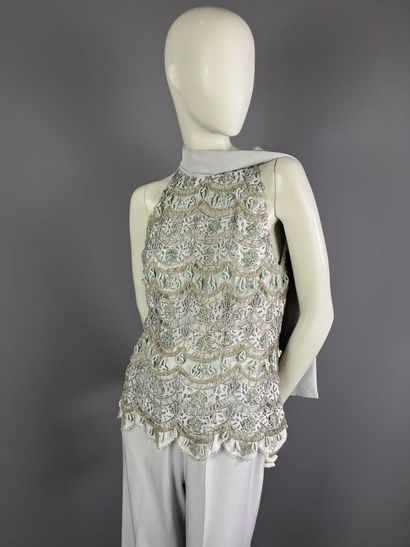 HÉLÈNE GAINVILLE -Ensemble pantalon gris...