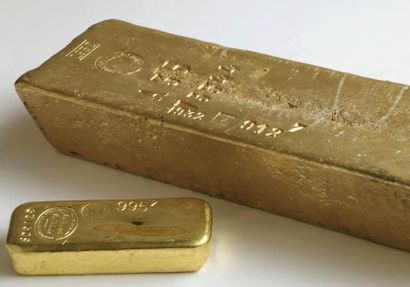 Lingot en or jaune N° 609 129 (Bulletin d'essai:...