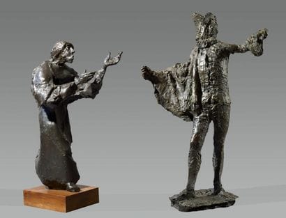Claude ABEILLE (1930)
Hommage à Watteau Bronze...