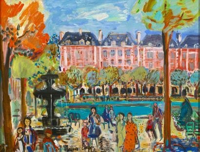 Maurice EMPI (1933)
La Place des Vosges Huile...