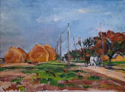 Adrienne Lucie JOUCLARD (1882-1972)
Les meules...