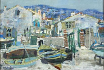 Eugène BABOULENE (1905-1994)
Maisons de pêcheurs,...
