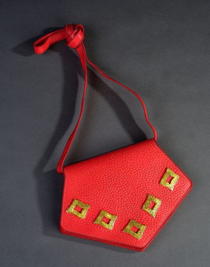 MERCEDES ROBIROSA - Sac du soir en cuir texturé...