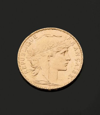 FRANCE - Une pièce de 20 francs or 1913.